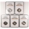 Image 1 : SET OF 2002-S SILVER STATEHOOD QUARTERS NGC PF69 UC