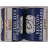 Image 1 : 2009 P AND D MINT WRAPPED KENNEDY HALF DOLLAR ROLLS