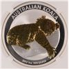 Image 2 : 2012 1 OZT .999 FS AUSTRALIA KOALA GILTED NGC MS70 ER
