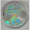 Image 2 : 2009 AMERICAN SILVER EAGLE WITH HOLOGRAPHIC EFFECT, ONE OUNCE .999 SILVER COIN
