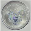 Image 3 : 2009 AMERICAN SILVER EAGLE WITH HOLOGRAPHIC EFFECT, ONE OUNCE .999 SILVER COIN