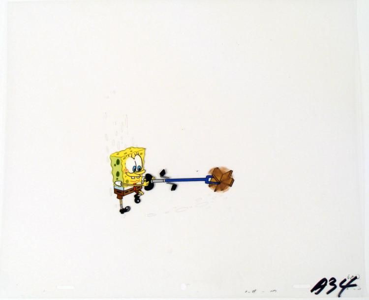 Spongebob Cel Animation Original New Invention Art