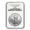 Image 1 : 2011-W (Burnished) Silver Eagle MS-69 NGC 25th Anniv
