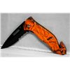Image 2 : COLLECTORS EDITION S/A ORANGE CAMO POCKET KNIFE W/SMOOT
