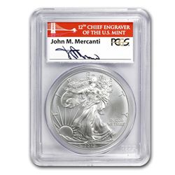 2012 (S) Silver Eagle - MS-70 PCGS - Golden Gate - FS -