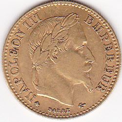 France 10 francs Napoleon III gold