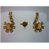 Image 1 : 24.75 CTW CITRINE EARRING .925 STERLING SILVER