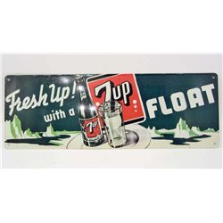 15220 - 7 UP FLOAT TIN SIGN