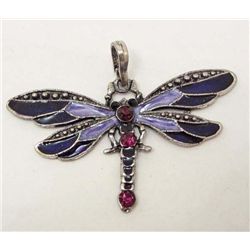 14771 - DRAGONFLY RHINESTONE PENDANT