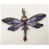 Image 1 : 14771 - DRAGONFLY RHINESTONE PENDANT
