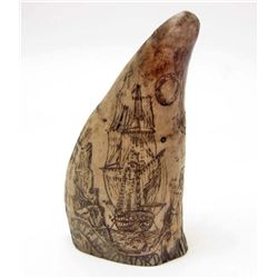 15215 - CAPTAIN VINLENT SCRIMSHAW TOOTH MODEL