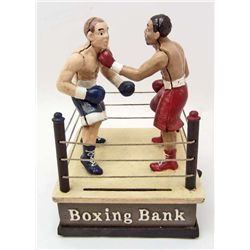 15173 - CAST IRON BOXING RING MECHANICAL BANK