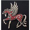Image 1 : 14753 -  PEGASUS RHINESTONE PENDANT
