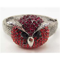 14818 - OWL RHINESTONE BANGLE BRACELET