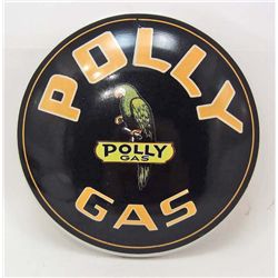 15217 - ROUND DOME "POLLY GAS" SIGN