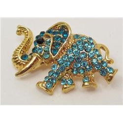 14733 -  ELEPHANT RHINESTONE BROOCH / PIN