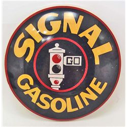 15218 - ROUND DOME "SIGNAL GAS" SIGN