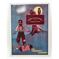 15226 - BLACK AMERICANA JIMBO'S FRESH PRODUCE TIN SIGN