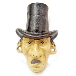 15199 - CAST IRON MAN W/ TOP HAT BOTTLE OPENER