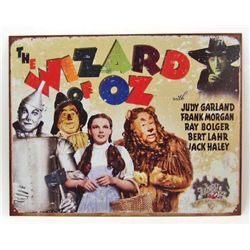 14855 - METAL WIZARD OF OZ SIGN APPROX 16" X 12 1/2"