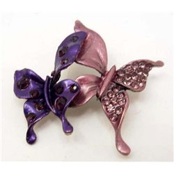 14810 -  BUTTERFLY RHINESTONE BROOCH / PIN