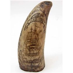 15214 - SHIP MERCUBY SCRIMSHAW TOOTH MODEL