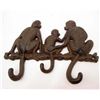 Image 1 : 6765 - CAST IRON MONKEYS HANGER