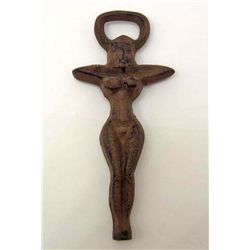 6886 - CAST IRON NUDE LADY BOTTLE OPENER