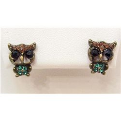 6995 - PAIR OF OWL EARRINGS