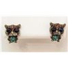 Image 1 : 6995 - PAIR OF OWL EARRINGS