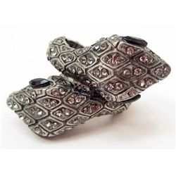 7542 - RHINESTONE SNAKE RING