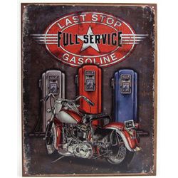 5899 - LAST STOP FULL SERVICE TIN SIGN