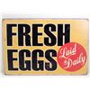 Image 1 : 6225 -  FARM FRESH EGGS METAL SIGN