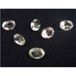 6621 - LOT OF 6.48 CTS OF WHITE SANTA MARIA AQUAMARINE GEMSTONES