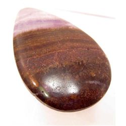 6831 - 68.5 CT LACE CHALCEDONY TEARDROP PENDANT