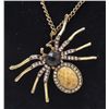 Image 1 : 7281 - SPIDER RHINESTONE PENDANT W/ CHAIN