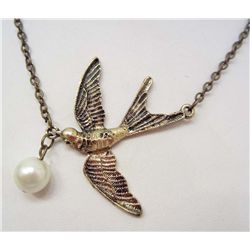 7270 - BIRD METAL PENDANT W/CHAIN