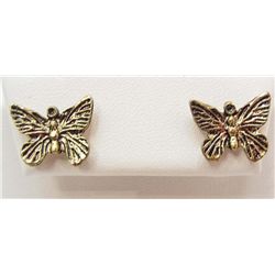 6990 - PAIR OF BUTTERFLY EARRINGS
