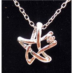 7387 - STAR RHINESTONE PENDANT W/CHAIN