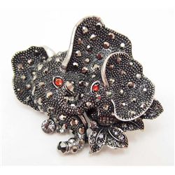 7548 - ELEPHANT RHINESTONE RING