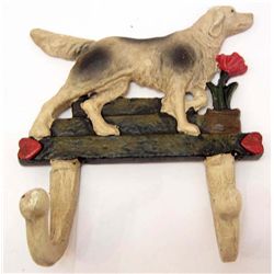 6970 - CAST IRON IRISH SETTER DOG  HANGER