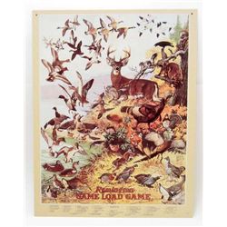 7700 - REMINGTON GAME LOAD GAME METAL SIGN