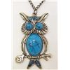 Image 1 : 7594 - OWL PENDANT W/CHAIN