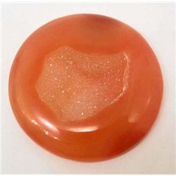 7525 - 93.45 CT ORANGE ONYX DRUZY AGATE