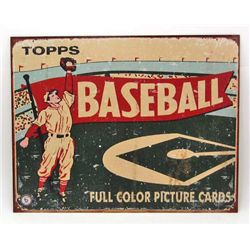 7770 - TOPPS BASEBALL METAL SIGN