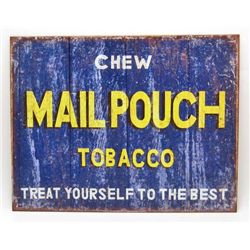 7800 - CHEW MAIL POUCH TOBACCO METAL SIGN