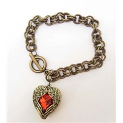 7396 - RHINESTONE HEART BRACELET