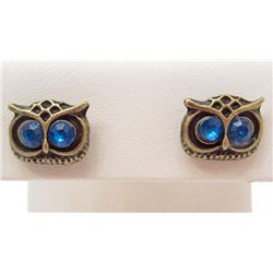 7241 - PAIR OF OWL EARRINGS