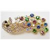 Image 1 : 7104 - BLUE PEACOCK RHINESTONE HAIR CLIP