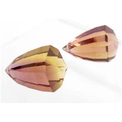 6632 - LOT OF 27.40 CTS OF PURPLE & GOLDEN BOLIVIA AMETRINE GEMSTONES